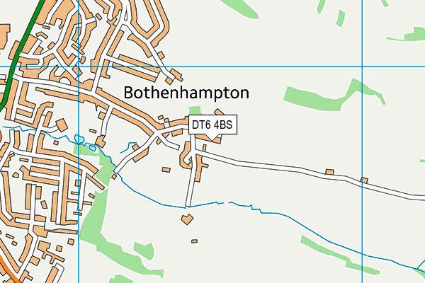 DT6 4BS map - OS VectorMap District (Ordnance Survey)