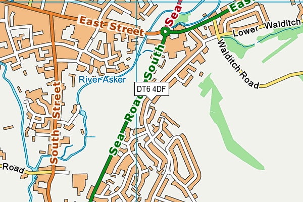 DT6 4DF map - OS VectorMap District (Ordnance Survey)