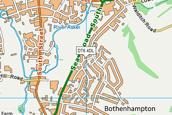 DT6 4DL map - OS VectorMap District (Ordnance Survey)