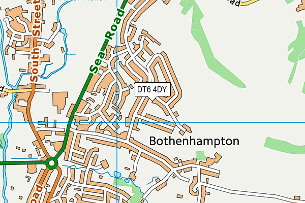 DT6 4DY map - OS VectorMap District (Ordnance Survey)
