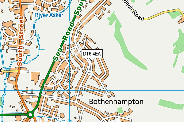 DT6 4EA map - OS VectorMap District (Ordnance Survey)