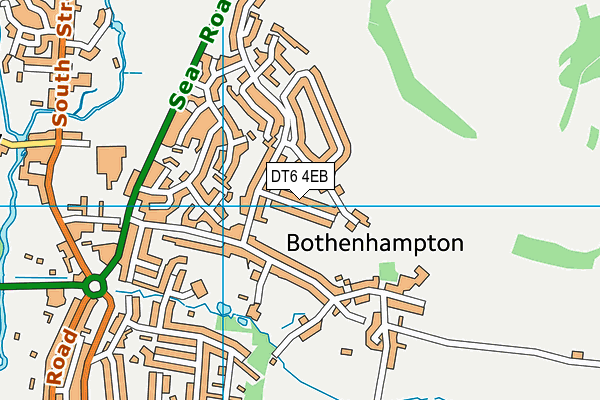DT6 4EB map - OS VectorMap District (Ordnance Survey)