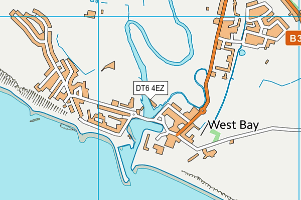 DT6 4EZ map - OS VectorMap District (Ordnance Survey)