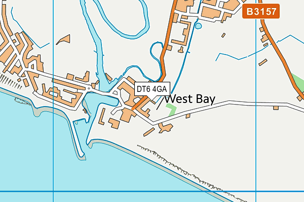 DT6 4GA map - OS VectorMap District (Ordnance Survey)