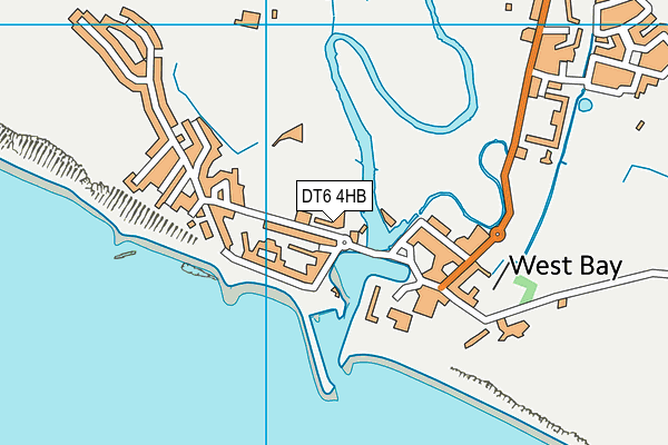 DT6 4HB map - OS VectorMap District (Ordnance Survey)