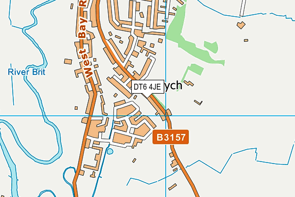 DT6 4JE map - OS VectorMap District (Ordnance Survey)