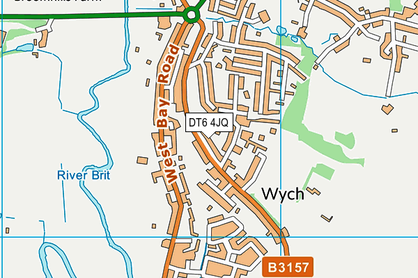 DT6 4JQ map - OS VectorMap District (Ordnance Survey)