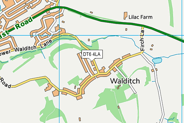 DT6 4LA map - OS VectorMap District (Ordnance Survey)