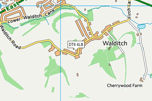 DT6 4LB map - OS VectorMap District (Ordnance Survey)