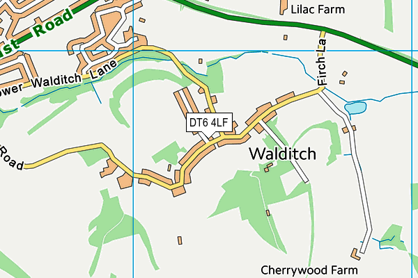 DT6 4LF map - OS VectorMap District (Ordnance Survey)