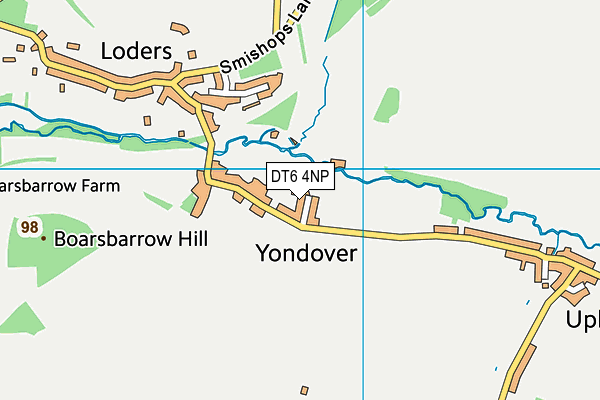 DT6 4NP map - OS VectorMap District (Ordnance Survey)