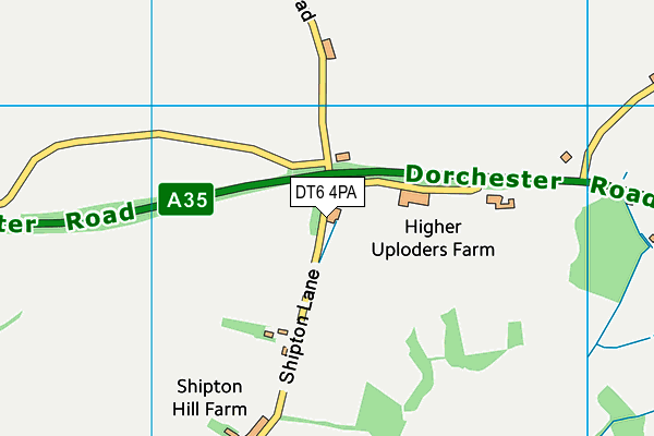 DT6 4PA map - OS VectorMap District (Ordnance Survey)