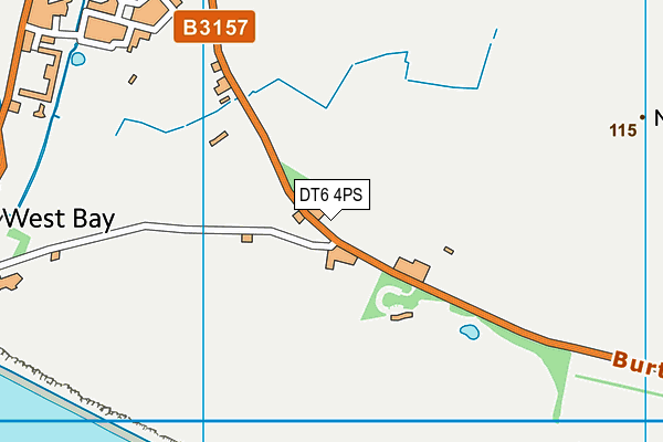 Bridport And West Dorset Golf Club map (DT6 4PS) - OS VectorMap District (Ordnance Survey)