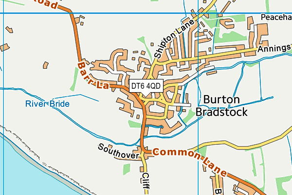 DT6 4QD map - OS VectorMap District (Ordnance Survey)