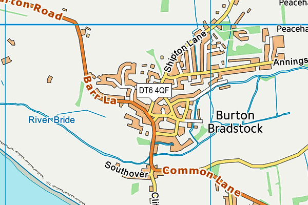 DT6 4QF map - OS VectorMap District (Ordnance Survey)