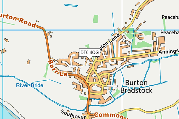 DT6 4QG map - OS VectorMap District (Ordnance Survey)