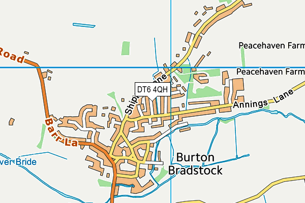 DT6 4QH map - OS VectorMap District (Ordnance Survey)