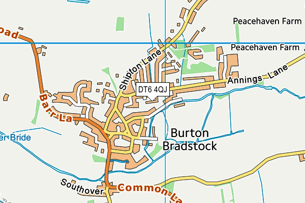 DT6 4QJ map - OS VectorMap District (Ordnance Survey)