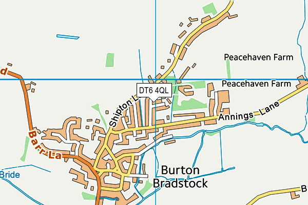 DT6 4QL map - OS VectorMap District (Ordnance Survey)