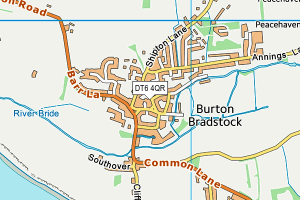 DT6 4QR map - OS VectorMap District (Ordnance Survey)