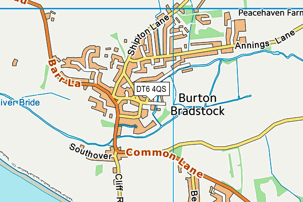 DT6 4QS map - OS VectorMap District (Ordnance Survey)