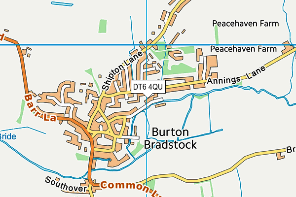DT6 4QU map - OS VectorMap District (Ordnance Survey)