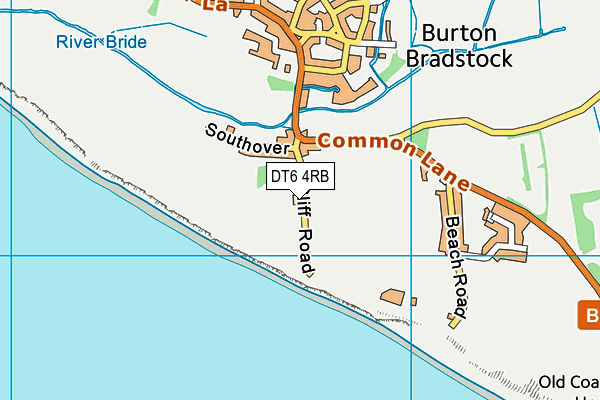 DT6 4RB map - OS VectorMap District (Ordnance Survey)