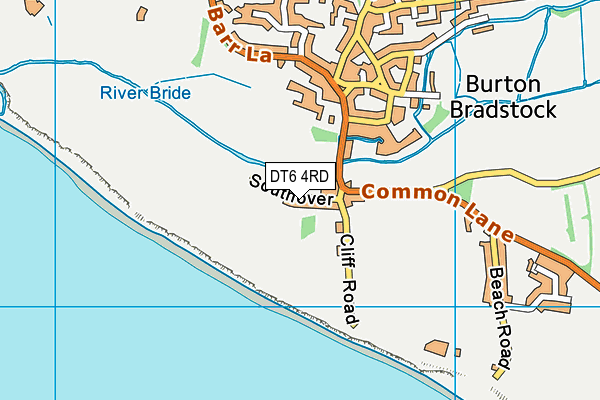 DT6 4RD map - OS VectorMap District (Ordnance Survey)