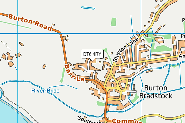DT6 4RY map - OS VectorMap District (Ordnance Survey)