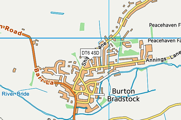DT6 4SD map - OS VectorMap District (Ordnance Survey)