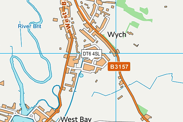 DT6 4SL map - OS VectorMap District (Ordnance Survey)