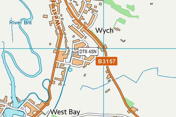 DT6 4SN map - OS VectorMap District (Ordnance Survey)