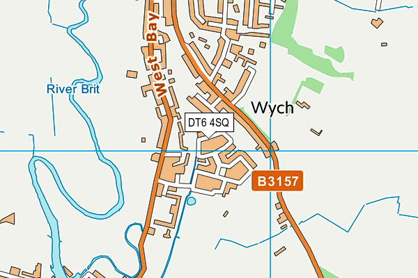 DT6 4SQ map - OS VectorMap District (Ordnance Survey)