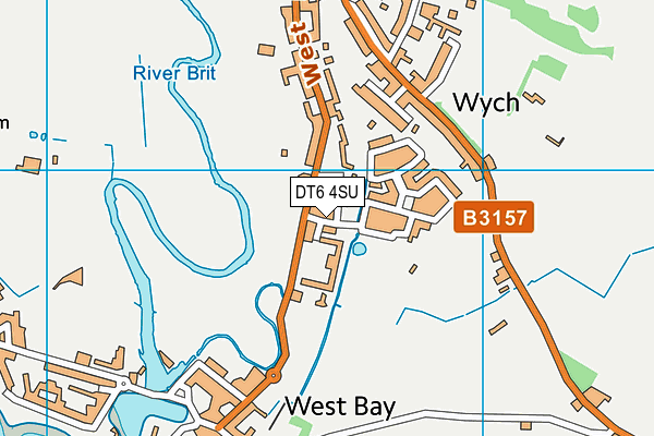 DT6 4SU map - OS VectorMap District (Ordnance Survey)