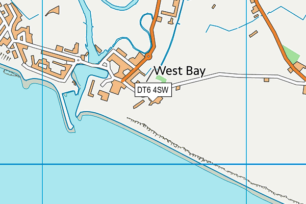 DT6 4SW map - OS VectorMap District (Ordnance Survey)