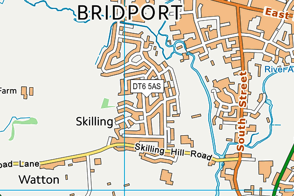 DT6 5AS map - OS VectorMap District (Ordnance Survey)