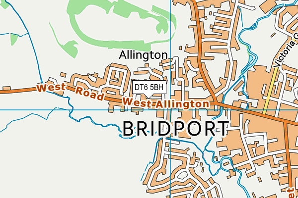 DT6 5BH map - OS VectorMap District (Ordnance Survey)