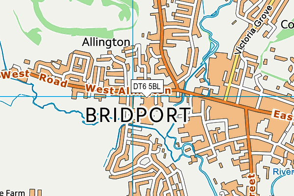 DT6 5BL map - OS VectorMap District (Ordnance Survey)