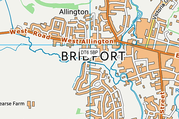 DT6 5BP map - OS VectorMap District (Ordnance Survey)