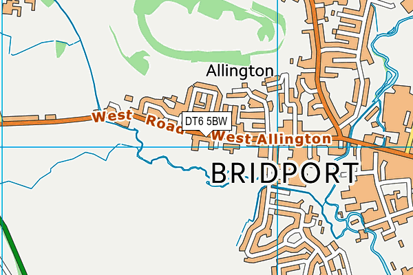 DT6 5BW map - OS VectorMap District (Ordnance Survey)