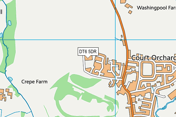 DT6 5DR map - OS VectorMap District (Ordnance Survey)