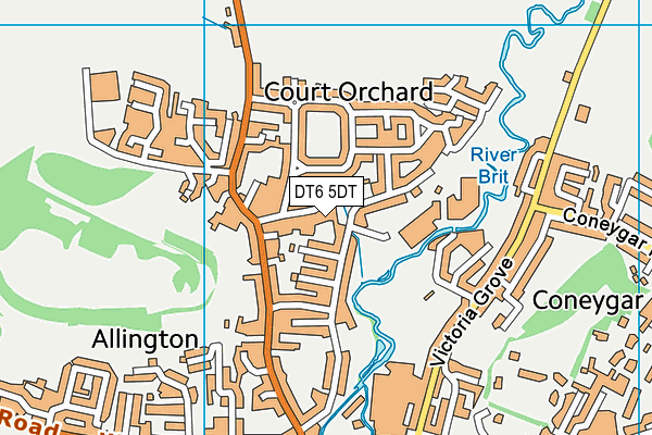 DT6 5DT map - OS VectorMap District (Ordnance Survey)