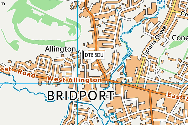 DT6 5DU map - OS VectorMap District (Ordnance Survey)