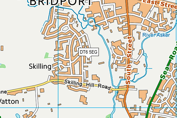 DT6 5EG map - OS VectorMap District (Ordnance Survey)