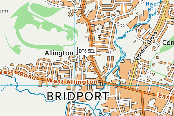 DT6 5EL map - OS VectorMap District (Ordnance Survey)