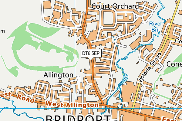 DT6 5EP map - OS VectorMap District (Ordnance Survey)