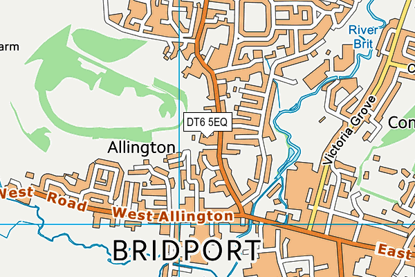 DT6 5EQ map - OS VectorMap District (Ordnance Survey)