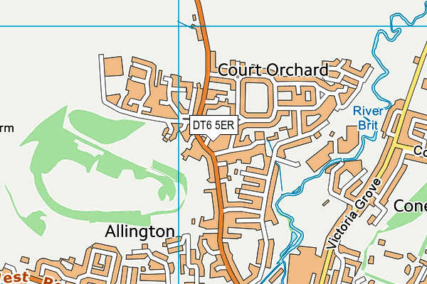 DT6 5ER map - OS VectorMap District (Ordnance Survey)