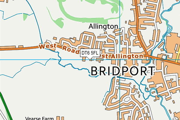 DT6 5FL map - OS VectorMap District (Ordnance Survey)