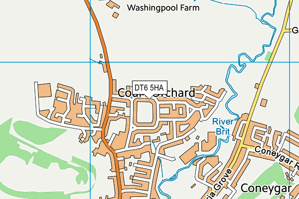 DT6 5HA map - OS VectorMap District (Ordnance Survey)